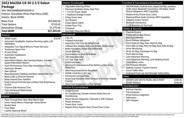 2023 Mazda CX-30 2.5 S Select