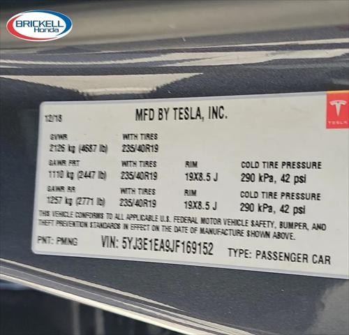 2018 Tesla Model 3 Long Range