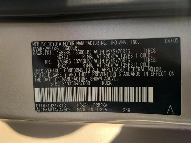2005 Toyota Tundra SR5 V8