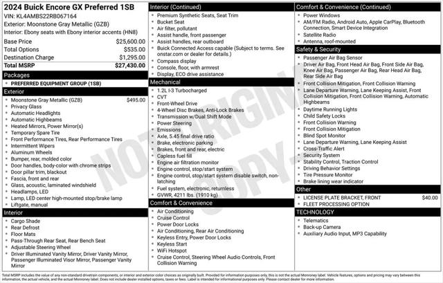 2024 Buick Encore GX Preferred FWD