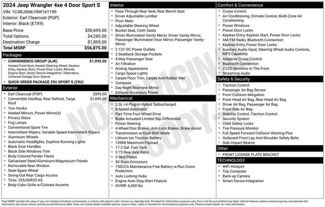 2024 Jeep Wrangler 4xe Sport S 4xe