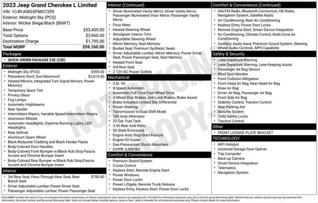2023 Jeep Grand Cherokee L Limited 4x4