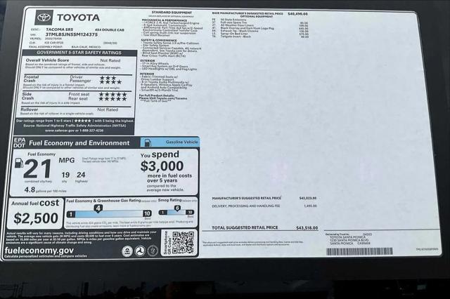 2025 Toyota Tacoma SR5