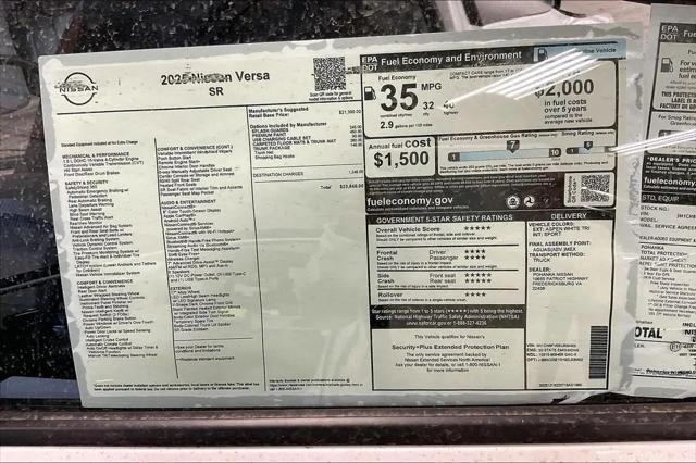 2025 Nissan Versa 1.6 SR