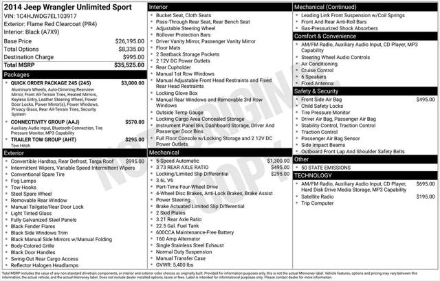 2014 Jeep Wrangler Unlimited Sport
