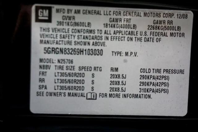 2009 HUMMER H2 SUV Luxury