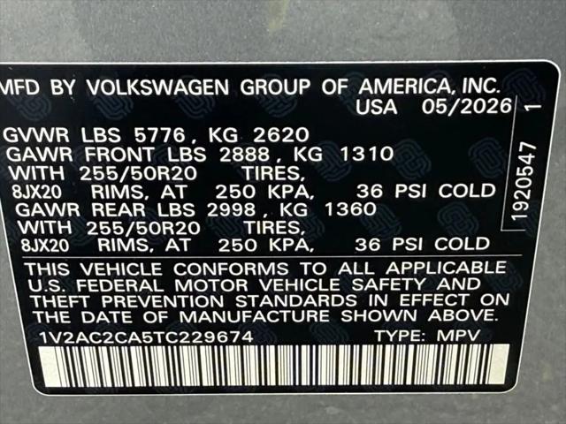 2026 Volkswagen Atlas Cross Sport SEL R-Line Black