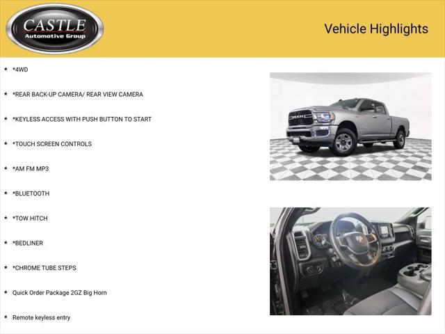 2021 Jeep Ram 2500 Big Horn Crew Cab 4x4 64 Box