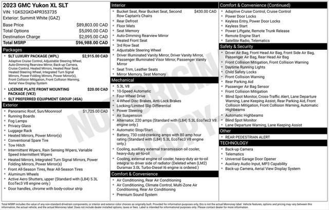2023 GMC Yukon XL SLT