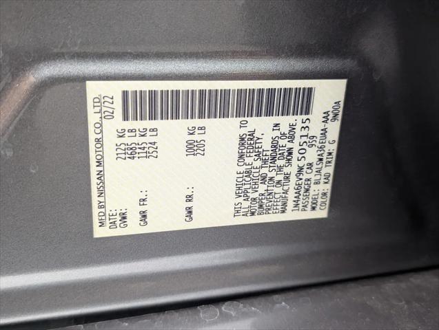 2022 Nissan Maxima SR Xtronic CVT