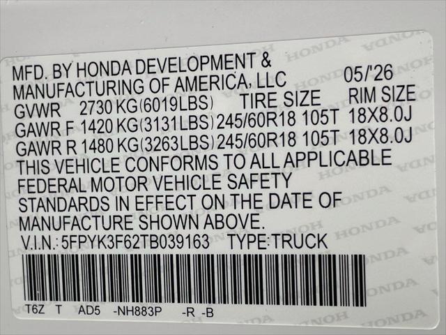 2026 Honda Ridgeline TrailSport