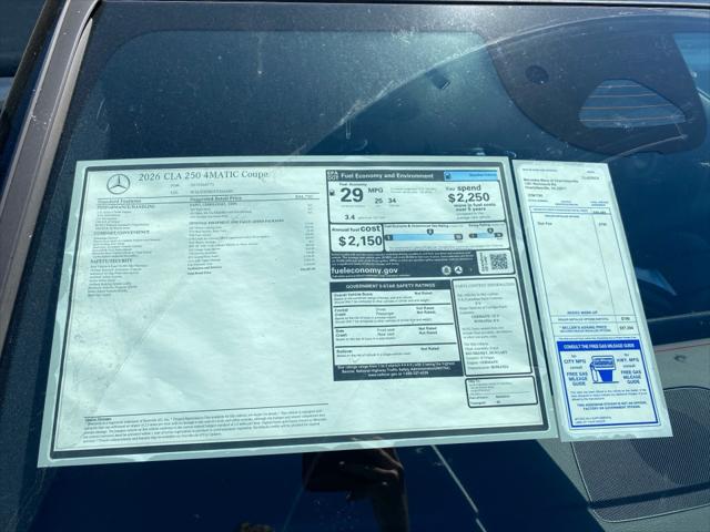 2026 Mercedes-Benz CLA 250 4MATIC