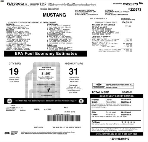 2012 Ford Mustang V6 Premium