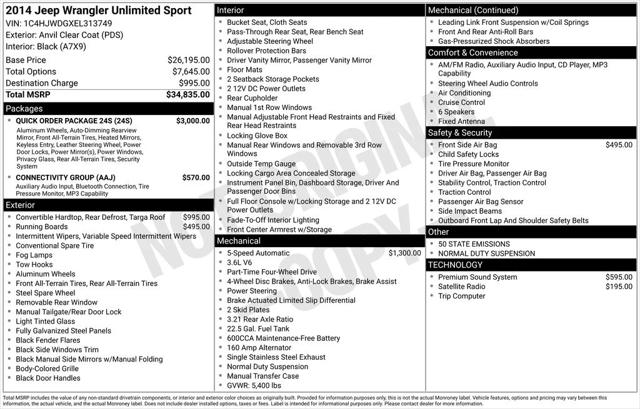 2014 Jeep Wrangler Unlimited Sport