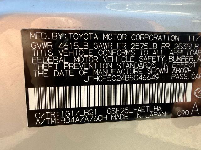 2011 Lexus IS 250 IS 250 Sedan 4D