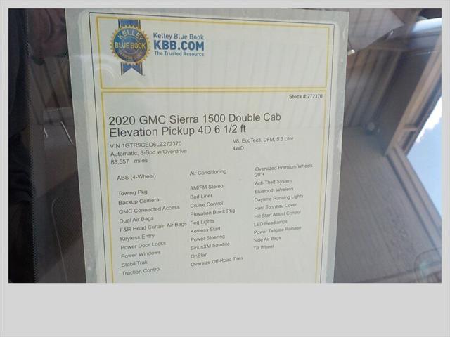 2020 GMC Sierra 1500 4WD Double Cab Standard Box Elevation
