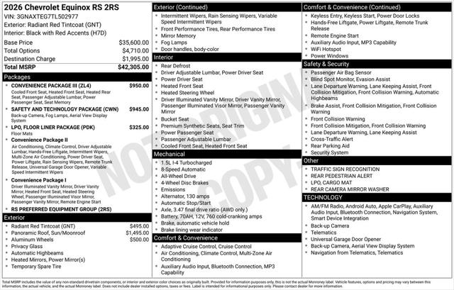 2026 Chevrolet Equinox AWD RS