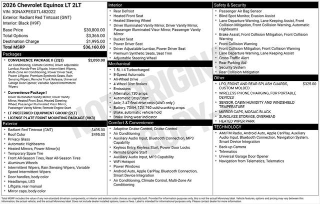 2026 Chevrolet Equinox AWD LT