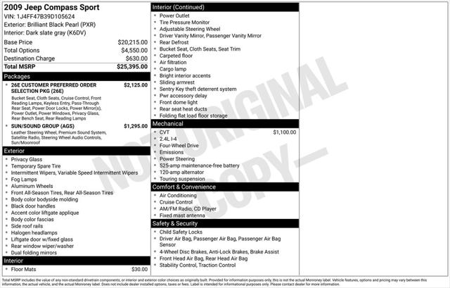 2009 Jeep Compass Sport