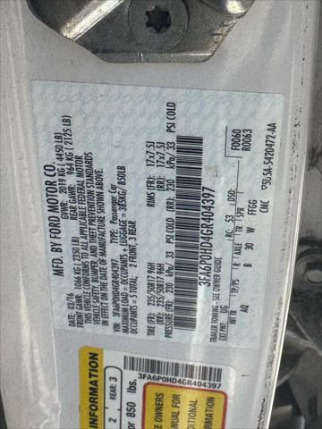 2016 Ford Fusion SE