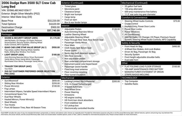 2006 Dodge Ram 3500 SLT/Sport