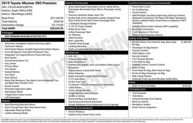 2019 Toyota 4Runner SR5 Premium for sale in Brandon, MS