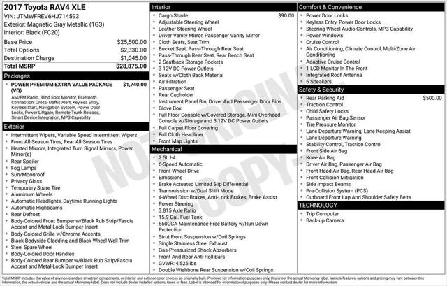2017 Toyota RAV4 XLE for sale in Brandon, MS