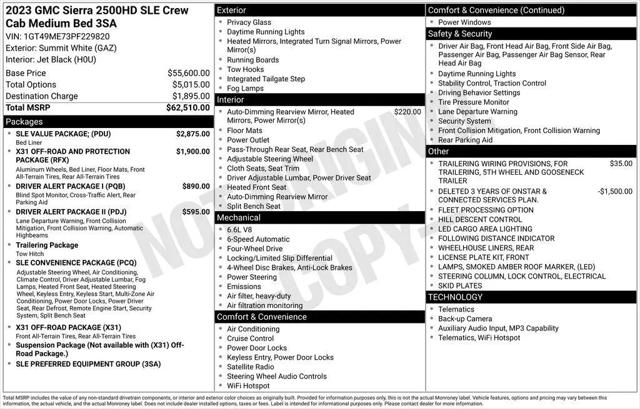 2023 GMC Sierra 2500HD 4WD Crew Cab Standard Bed SLE for sale in Brandon, MS