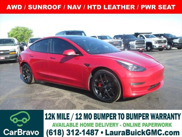 2022 Tesla Model 3 Performance Dual Motor All-Wheel Drive for sale in Collinsville, IL