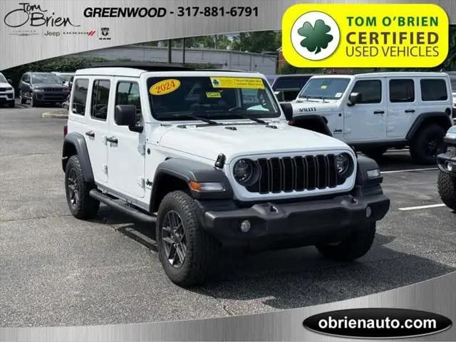 2024 Jeep Wrangler 4-Door Sport S 4x4 for sale in Greenwood, IN