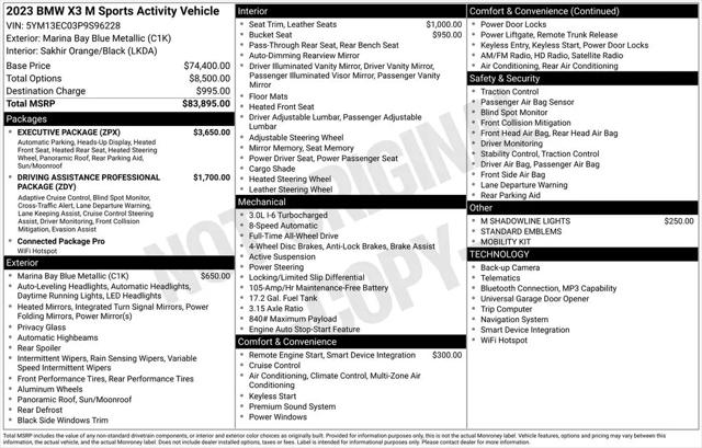 2023 BMW X3 M Standard for sale in Yonkers, NY