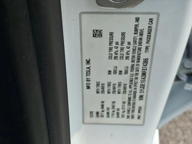 2021 Tesla Model 3 Standard Range Plus Rear-Wheel Drive