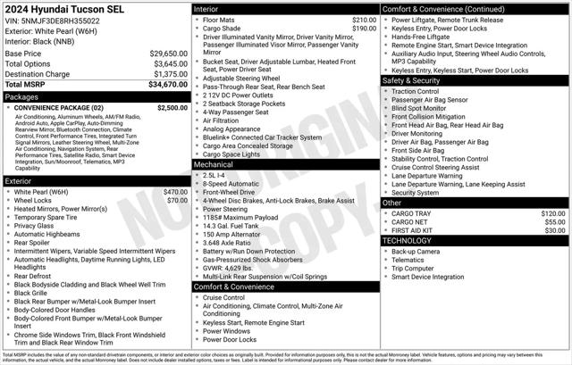 2024 Hyundai Tucson SEL