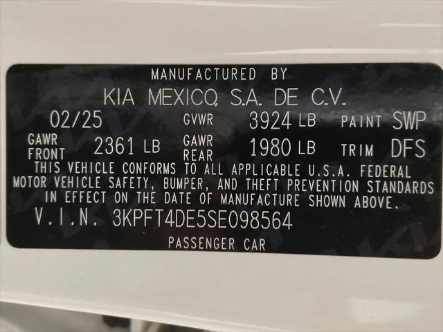 2025 Kia K4 LXS