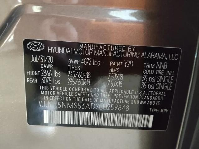 2020 Hyundai Santa Fe Limited