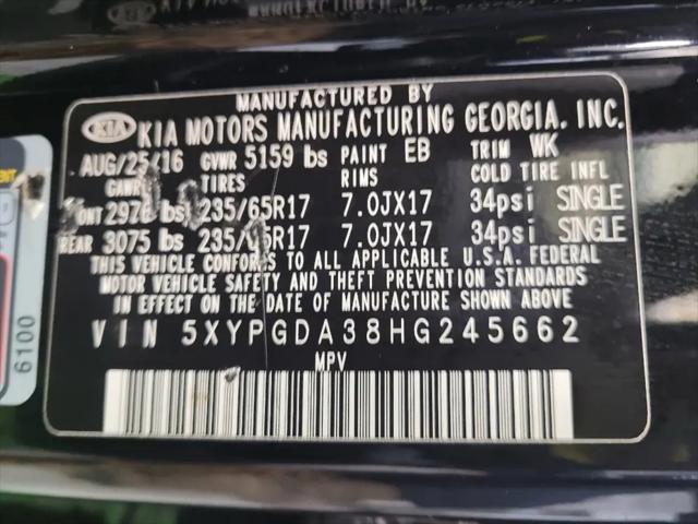 2017 Kia Sorento 2.4L LX