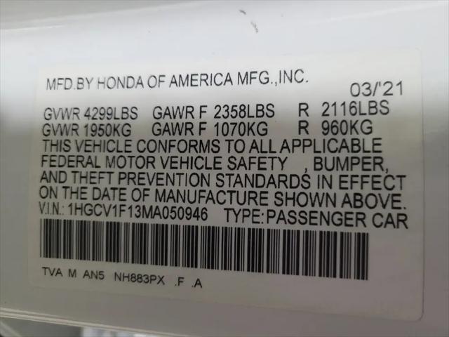 2021 Honda Accord LX