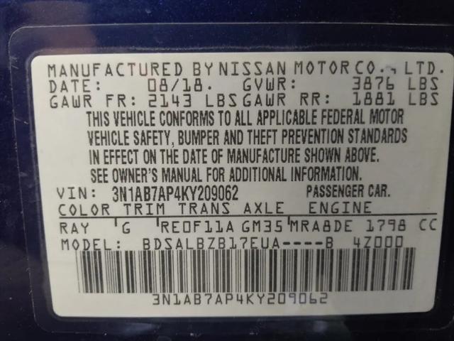 2019 Nissan Sentra S