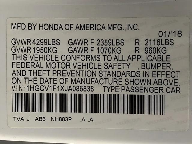 2018 Honda Accord LX