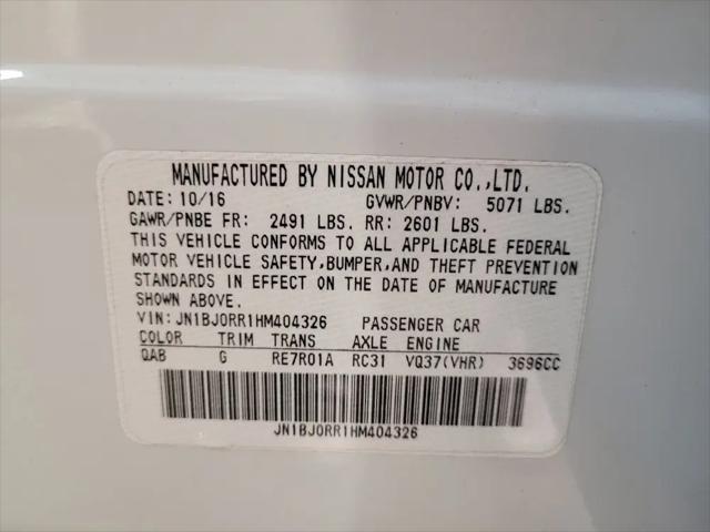 2017 INFINITI QX50 Standard