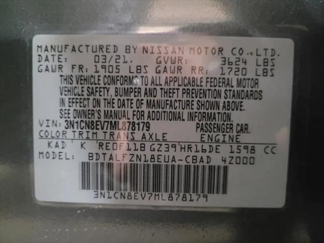 2021 Nissan Versa SV Xtronic CVT