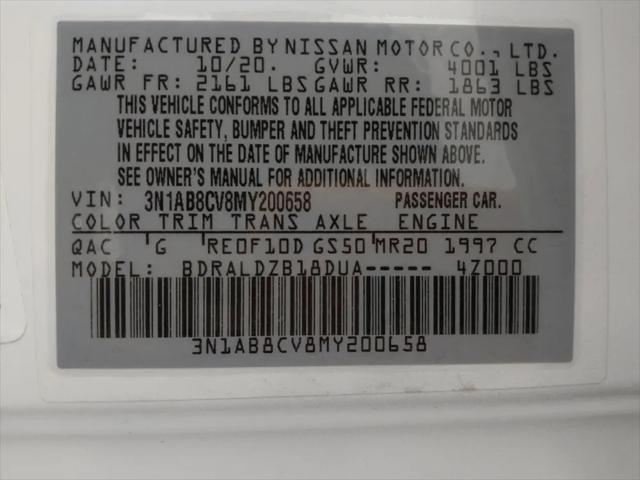 2021 Nissan Sentra SV Xtronic CVT
