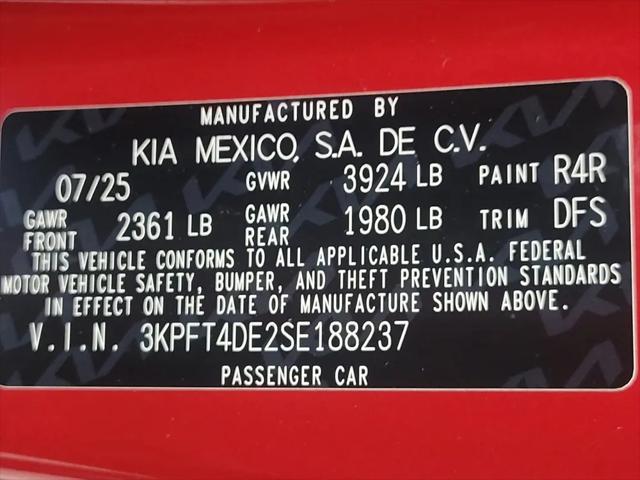 2025 Kia K4 LXS
