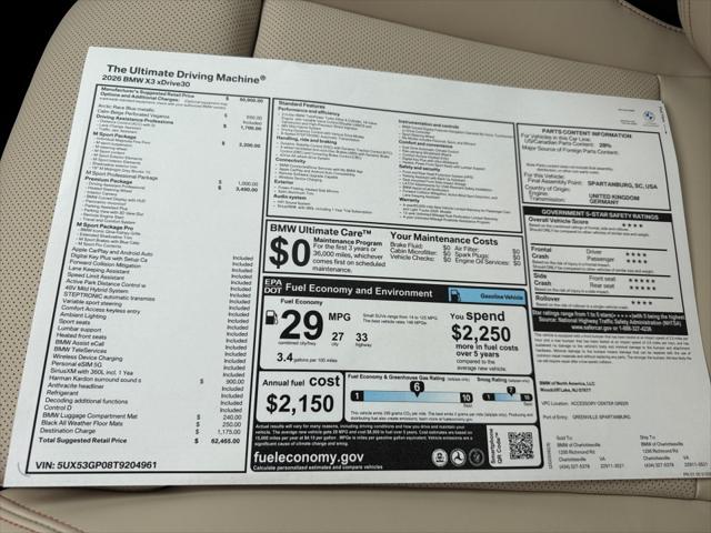 2026 BMW X3 30 xDrive