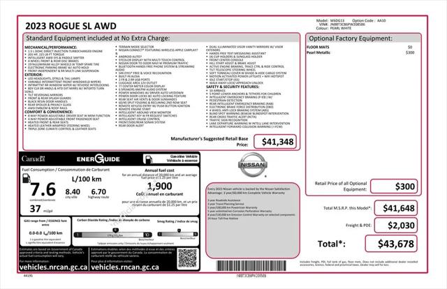 2023 Nissan Rogue SL Intelligent AWD