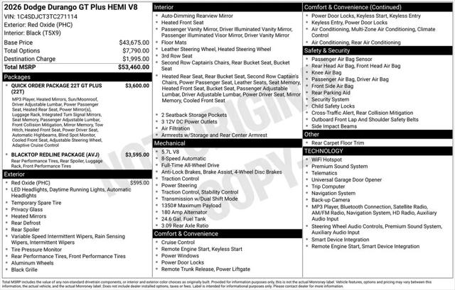 2026 Dodge Durango GT Plus AWD HEMI V8 for sale in Libertyville, IL