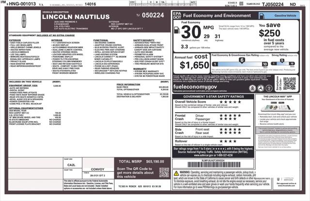 2026 Lincoln Nautilus Premiere for sale in Annapolis, MD