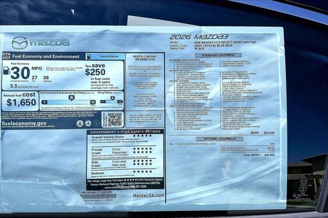 2026 Mazda Mazda3 2.5 S Select Sport