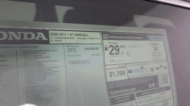 2026 Honda CR-V EX-L AWD
