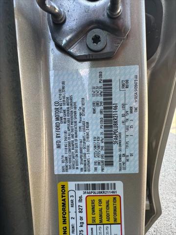 2019 Ford Fusion Hybrid SE